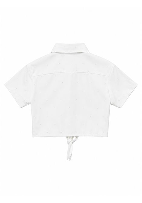 Camicia con strass U+E' BY MISS GRANT | UE2169LATTE